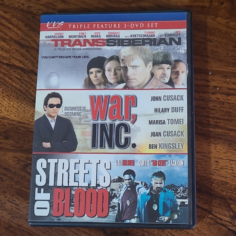 4/20 Transiberian Triple Feature 3-DVD Set - War, Inc. & Streets of Blood